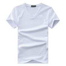 Load image into Gallery viewer, 2017 summer Hot selling Men V neck t shirt cotton