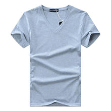 Load image into Gallery viewer, 2017 summer Hot selling Men V neck t shirt cotton