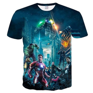 2019 NEW Marvel Avengers 4 final t shirt 3d
