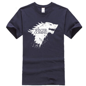 Stark cotton short sleeve Game of Thrones Men T-shirt