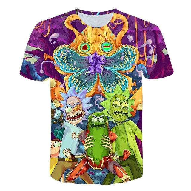 New Fashion Print Rick and Morty By Jm2 Art 3D T Shirt